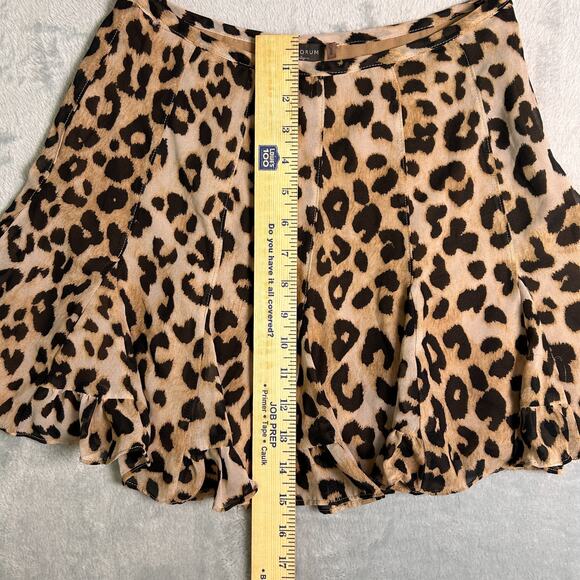Dress Forum Los Angeles Y2K Mini Skort Womens Small Leopard Print Ruffle Hem - Picture 6 of 10